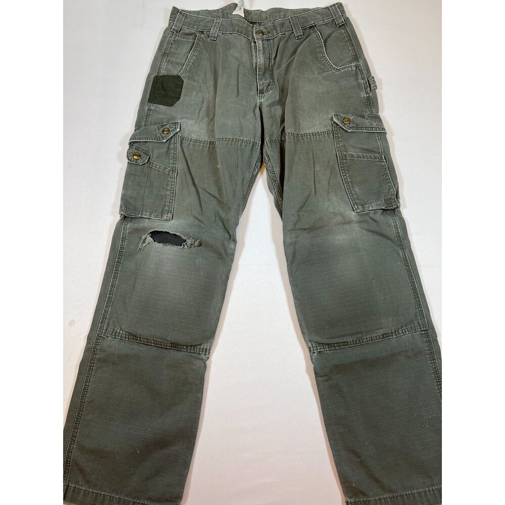 Distressed Carhartt Double Knee Work Pants